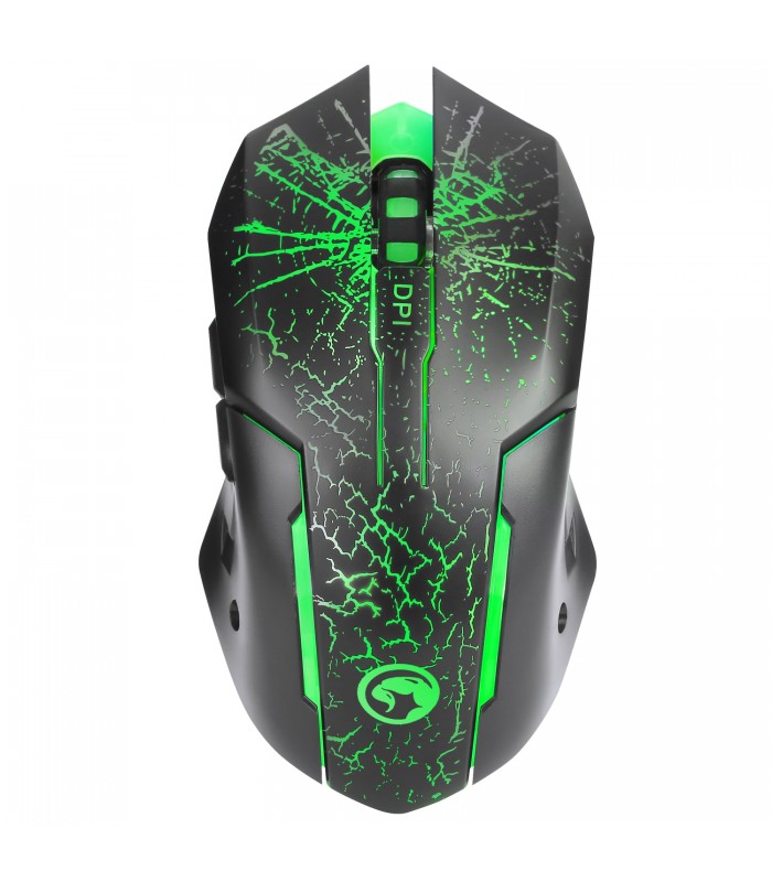 MOUSE MARVO M207 GAMING USB ALAMBRICO DPI 3200 7COLOR 1.5m PC BK