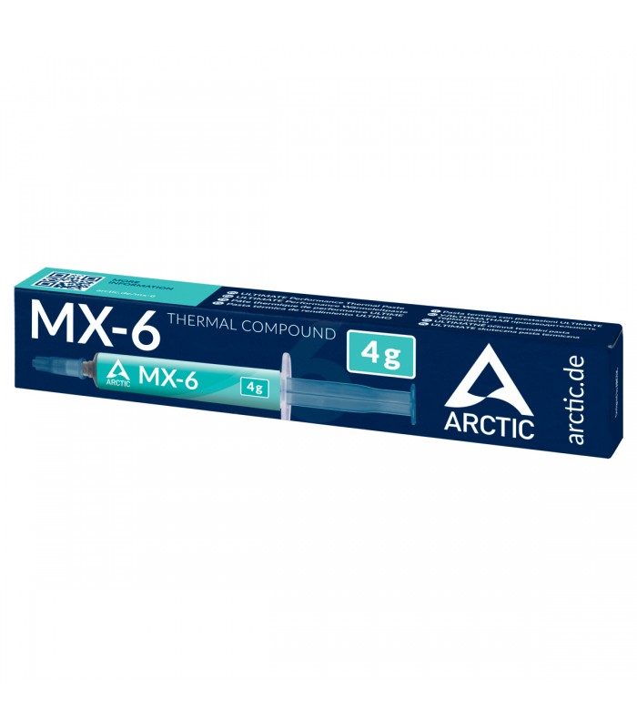 PASTA TERMICA ARCTIC MX-6 4G ULTIMATE PERFORMANCE /7.5kV/mm /DENS. 2.6g/cm3 TEMP.-50~150 /GRIS/ CPU/GPU/VIDEO CARD ORIG.