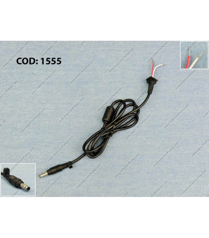 DC CORDS HP 19V / 4.8*1.7mm / PIN NEGRO TIPO BULLET
