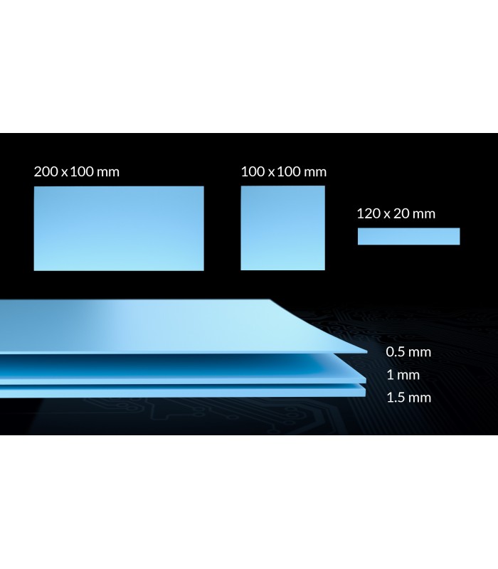 THERMAL PAD ARCTIC TP-3 100X100X0.5MM 1PACK DENS. 3.4g/cc TEMP. -40~150°C AZUL Xbox PS4 ACTPD00025A ORIG.