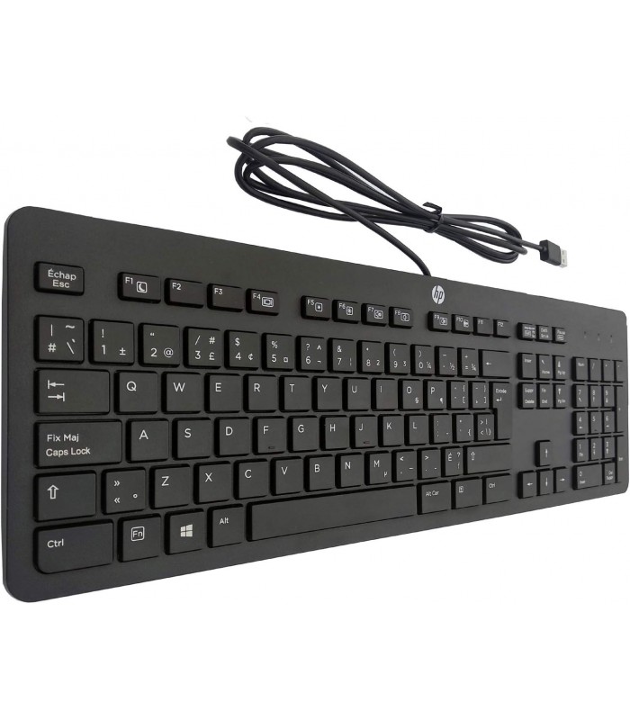 TECLADO HP KBAR211 USB-A ALAMBRICO PC (US) INGLES 803181-001 BK ORIG. SIN CAJA
