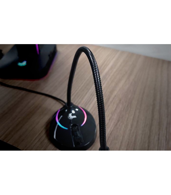 MICROFONO XTECH XTS-680 GLISSER GAMING USB LED RGB 2m PC + BASE