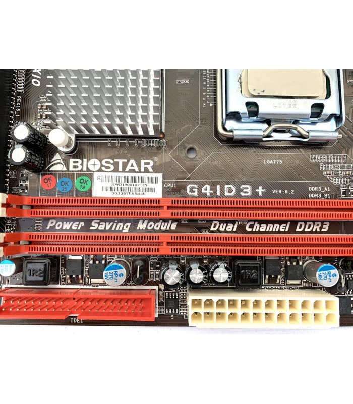 MBO BIOSTAR G41D3+ V.6.2 /LGA775/MICRO ATX/2X DDR3 1333/4X SATA/4X USB/1X VGA/1X PCI-E x16/2X PCI (DS)