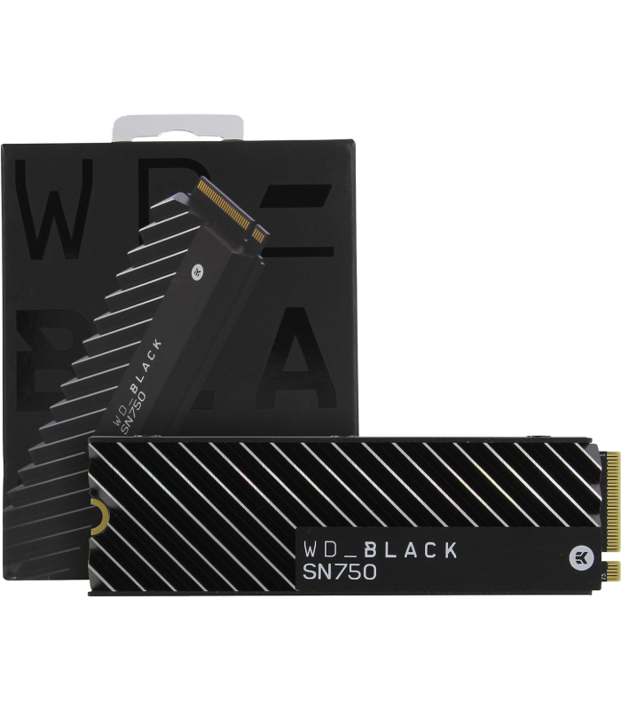 SSD WD BLACK SN750 500GB NVMe PCIE GEN4 M.2 2280 /3D NAND/ TBW 300 / 3430-2600MB/s RW /+ DISIPADOR / WDS500G3XHC-00SJG0