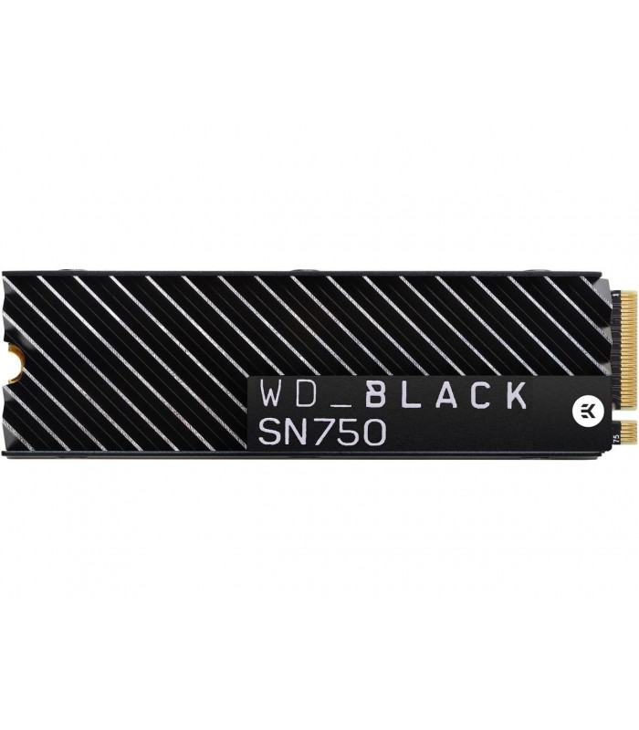 SSD WD BLACK SN750 500GB NVMe PCIE GEN4 M.2 2280 /3D NAND/ TBW 300 / 3430-2600MB/s RW /+ DISIPADOR / WDS500G3XHC-00SJG0