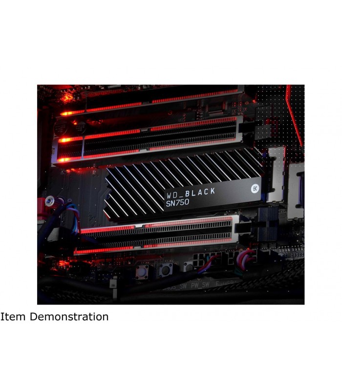 SSD WD BLACK SN750 500GB NVMe PCIE GEN4 M.2 2280 /3D NAND/ TBW 300 / 3430-2600MB/s RW /+ DISIPADOR / WDS500G3XHC-00SJG0