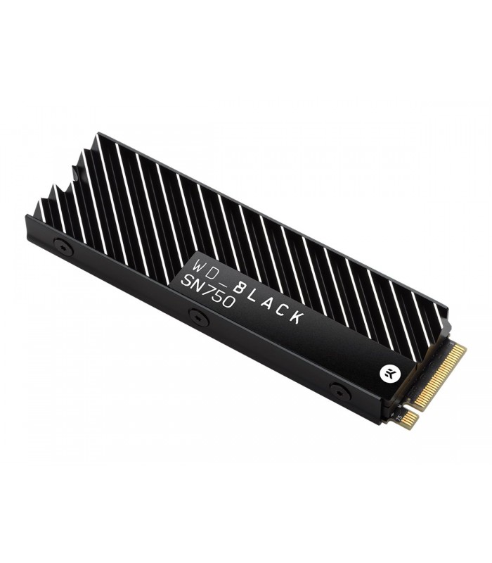 SSD WD BLACK SN750 500GB NVMe PCIE GEN4 M.2 2280 /3D NAND/ TBW 300 / 3430-2600MB/s RW /+ DISIPADOR / WDS500G3XHC-00SJG0