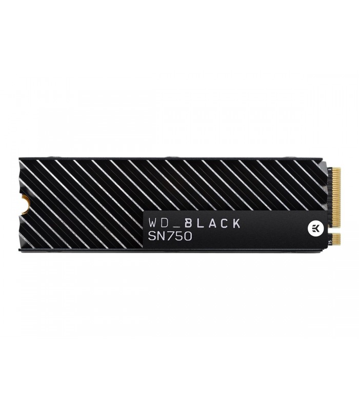 SSD WD BLACK SN750 500GB NVMe PCIE GEN4 M.2 2280 /3D NAND/ TBW 300 / 3430-2600MB/s RW /+ DISIPADOR / WDS500G3XHC-00SJG0
