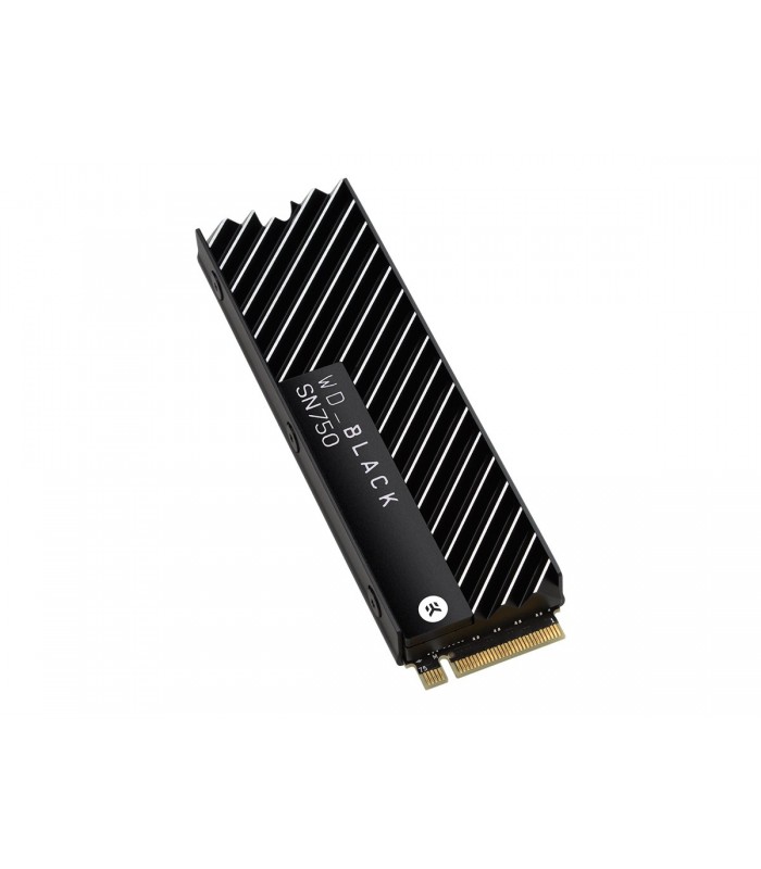 SSD WD BLACK SN750 500GB NVMe PCIE GEN4 M.2 2280 /3D NAND/ TBW 300 / 3430-2600MB/s RW /+ DISIPADOR / WDS500G3XHC-00SJG0