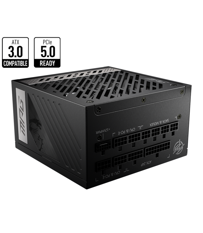 FUENTE DE PODER MSI MPG A750G PCIE5 750W MOD/80 PLUS GOLD/ATX 20+4X1/EPS 4+4X2/PCI-E 6+2X6/SATAX8/MOLEX X4/FDD X1