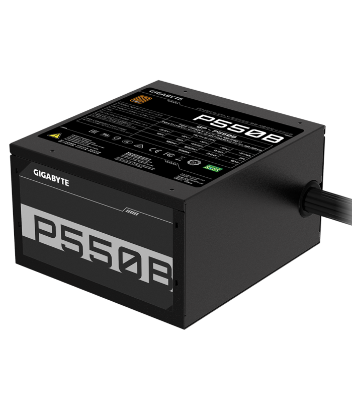 FUENTE DE PODER GIGABYTE P550B 550W REALES/80 PLUS BRONCE/ATX 20+4X1/EPS 4+4X1/PCI-E 6+2 X2/SATAX6/MOLEX X3/GP-P550B
