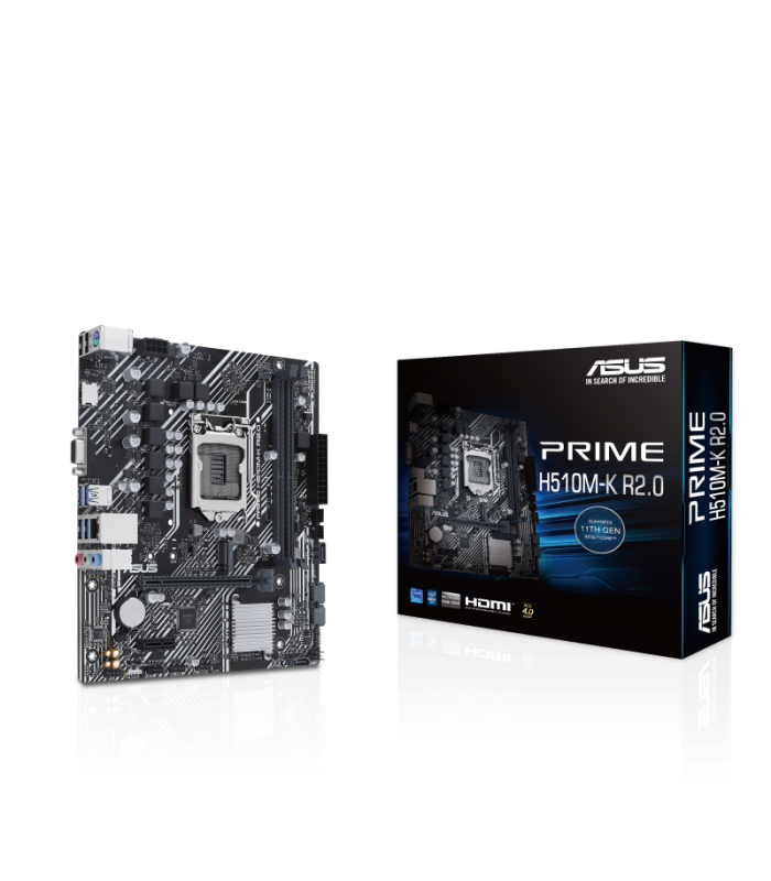 MBO ASUS PRIME H510M-K R2.0 LGA1200/2xDDR4 3200/M.2/4xSATA/6xUSB/1VGA/1HDMI/10TH 11TH GEN.