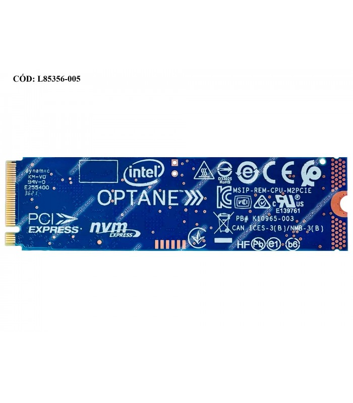 SSD INTEL H10 256GB+16GB OPTANE M.2 2280 PCIe 3.0 x4 NVMe 3D NAND QLC/ TBW 75/ 1450-650 MB/s RW/ HBRPEKNX0101AH L85356-005 ORIG.