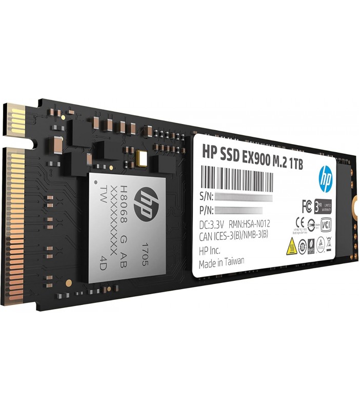 SSD HP EX900 1TB M.2 2280 NVMe PCIe 3.0 x4 Gen 3 3D NAND TLC / TBW 200 /2100-1500/RW 5XM46AAABC
