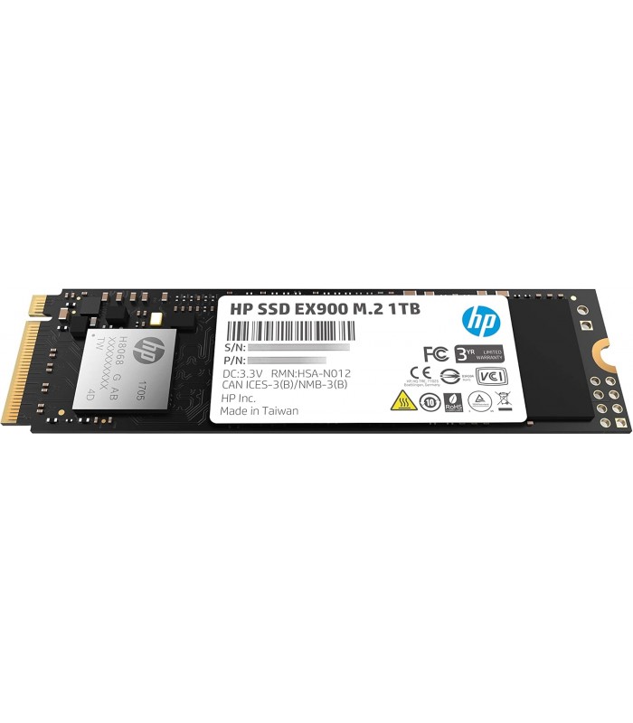 SSD HP EX900 1TB M.2 2280 NVMe PCIe 3.0 x4 Gen 3 3D NAND TLC / TBW 200 /2100-1500/RW 5XM46AAABC