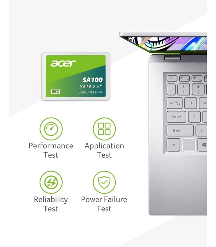 SSD ACER SA100 240GB 2.5" 7mm SATA III 6GB/S /3D NAND/ TBW 80 / 549/449MB/s RW SA100-240GB