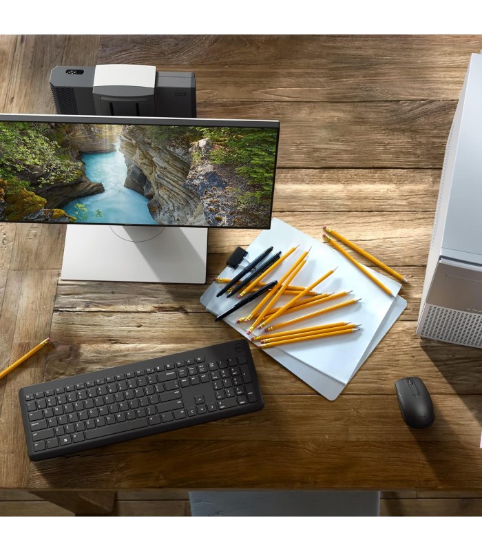 TECLADO+MOUSE DELL KM3322W INALÁMBRICO /KEY BATT 36 MESES/ MOUSE BATT 18 MESES / BK PC/ LA 0255KM ORIG. 1Y.
