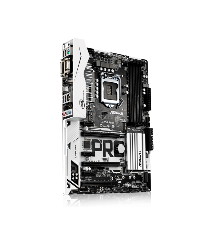MBO ASRock B250 Pro4 LGA1151/4xDDR4 2400/2*M.2/6xSATA/4xUSB/1*USB-C/5*PCIe 3.0/1*PCI/1VGA/1DVI-D/1HDMI/6TH 7TH GEN.