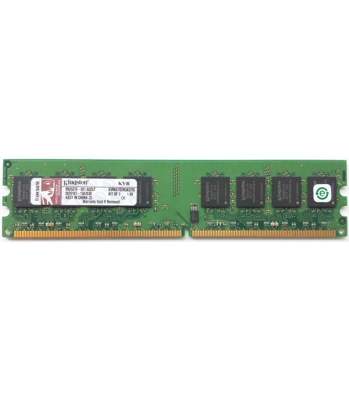 MEMORIA KINGSTON 2GB DDR2 667MHz UDIMM Non-ECC 1.8V CL5 240PIN PC KVR667D2N5/2G.