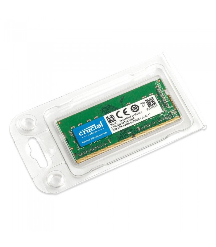 MEMORIA CRUCIAL 8GB DDR4 2400MHZ SODIMM Non-ECC 1.2V CL17 260PIN CT8G4SFS824A ORIG.