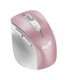 MOUSE GENIUS ERGO 9000S PRO INALÁMBRICO ROSA /RF 2.4GHz+BT 5.3/OPTICO/USB-A/RGB 7C/6BOTONES/2400DPI/10m/BATT USB-C/SILEN/ERGO.