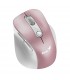 MOUSE GENIUS ERGO 9000S PRO INALÁMBRICO ROSA /RF 2.4GHz+BT 5.3/OPTICO/USB-A/RGB 7C/6BOTONES/2400DPI/10m/BATT USB-C/SILEN/ERGO.