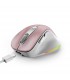MOUSE GENIUS ERGO 9000S PRO INALÁMBRICO ROSA /RF 2.4GHz+BT 5.3/OPTICO/USB-A/RGB 7C/6BOTONES/2400DPI/10m/BATT USB-C/SILEN/ERGO.