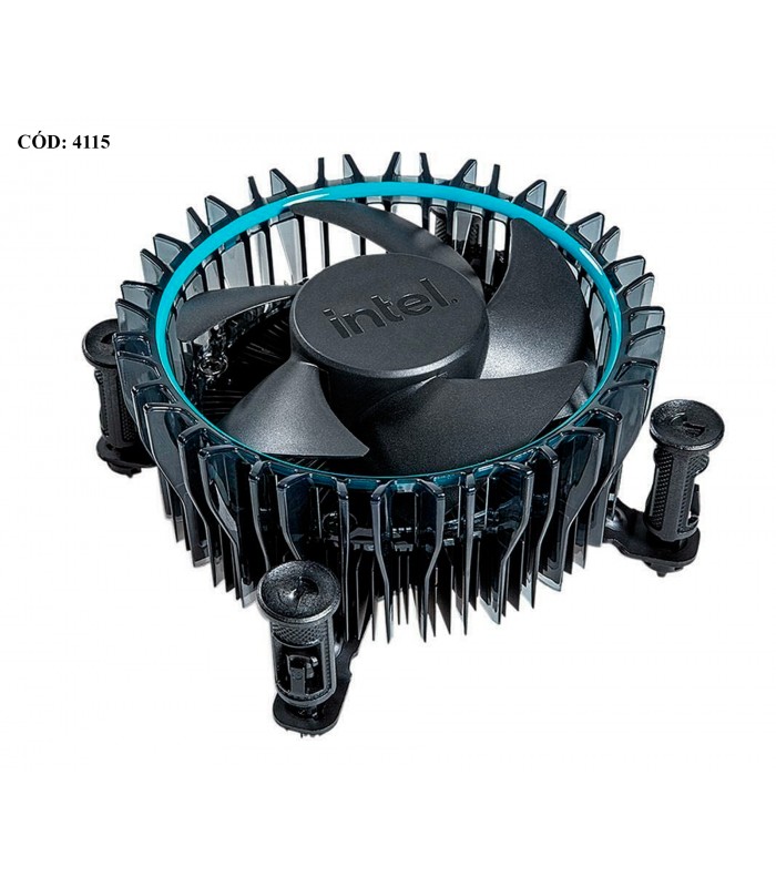 DISIPADOR AIR INTEL i3/i5/i7 3.5" Socket LGA1700 12TH 13TH 14TH 65W COBRE / LAMINAR RM1/  M23901-001 4-PIN ORIG.