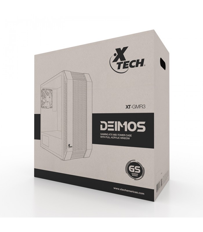 CASE XTECH XT-GMR3 ATX/MATX /POWER SW+RESET/USB 3.0X1/1X AUDIO HD/USB 2.0X2/1XFAN 120mm LED/NO FUENTE/GAMING