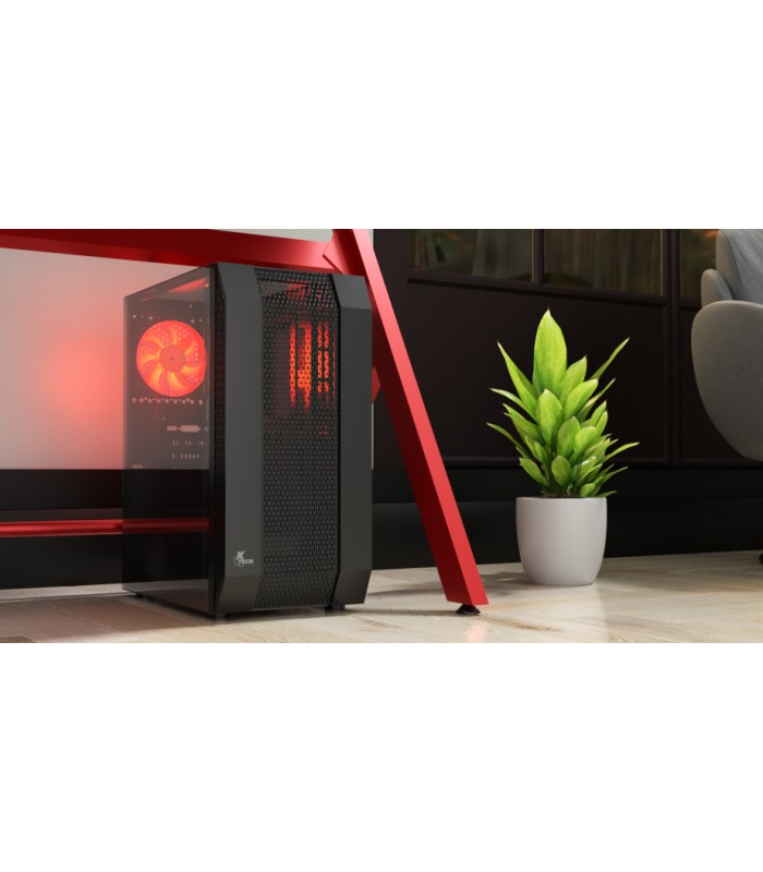 CASE XTECH XT-GMR3 ATX/MATX /POWER SW+RESET/USB 3.0X1/1X AUDIO HD/USB 2.0X2/1XFAN 120mm LED/NO FUENTE/GAMING