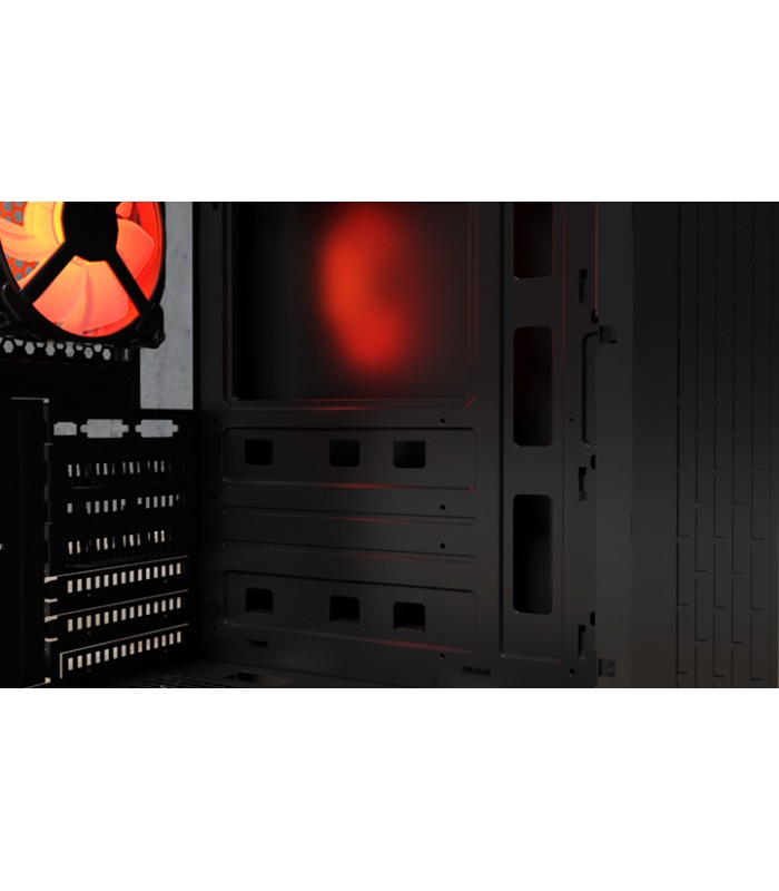 CASE XTECH XT-GMR3 ATX/MATX /POWER SW+RESET/USB 3.0X1/1X AUDIO HD/USB 2.0X2/1XFAN 120mm LED/NO FUENTE/GAMING