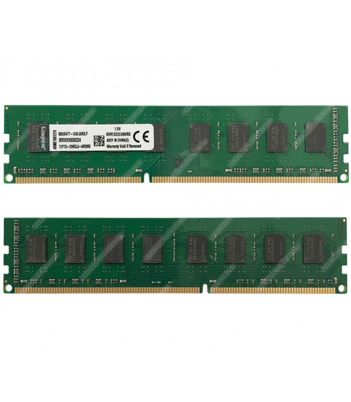 MEMORIA KINGSTON 8GB DDR3 1333MHz UDIMM Non-ECC 1.5V CL9 240PIN PC KVR1333D3N9/8G.