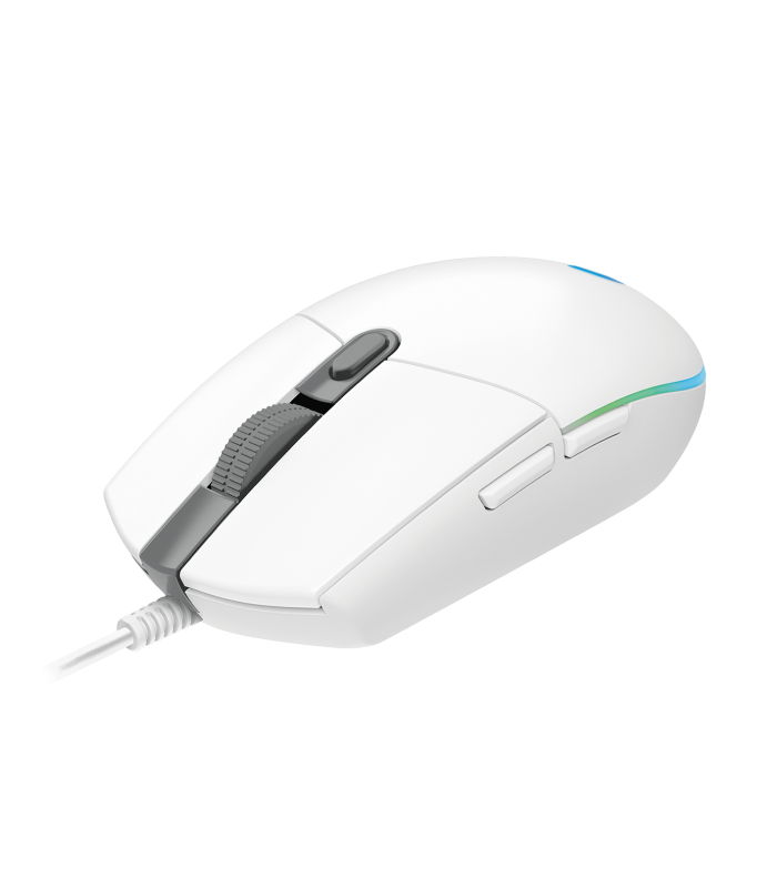 MOUSE LOGITECH G203 USB-A ALAMBRICO RGB LIGHTSYNC GAMING WHITE ARM/OPTICO/6BOTONES P./8000DPI/ 2.1M PC 910-005791