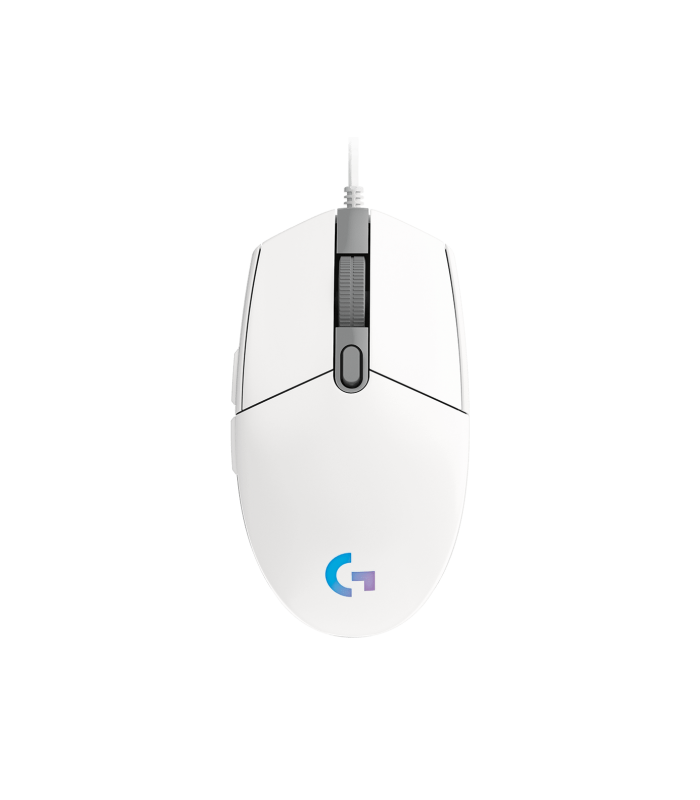 MOUSE LOGITECH G203 USB-A ALAMBRICO RGB LIGHTSYNC GAMING WHITE ARM/OPTICO/6BOTONES P./8000DPI/ 2.1M PC 910-005791