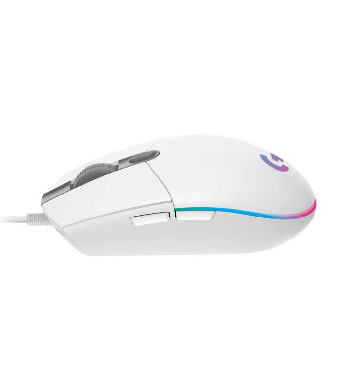 MOUSE LOGITECH G203 USB-A ALAMBRICO RGB LIGHTSYNC GAMING WHITE ARM/OPTICO/6BOTONES P./8000DPI/ 2.1M PC 910-005791