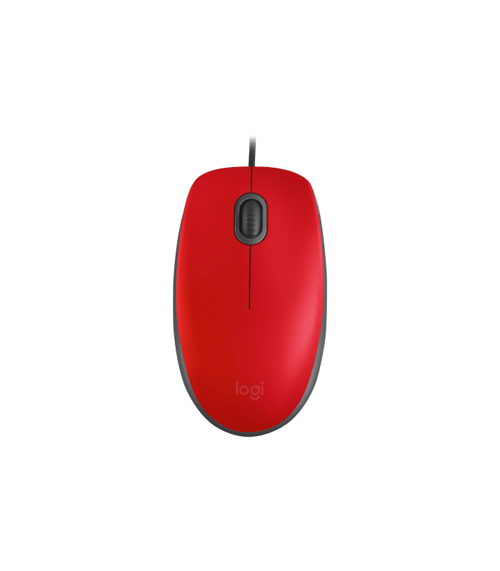 MOUSE LOGITECH M110 USB ALAMBRICO 910-006755 ROJO