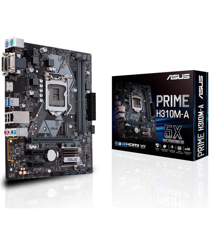 MBO ASUS PRIME H310M-A uATX/LGA1151/2xDDR4 2666/4XSATA/4X USB/1X VGA/1X HDMI/1X PCIE3.0/1X M.2/ 8TH 9TH