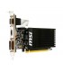 TARJETA VIDEO MSI GEFORCE GT 710/ DDR3 2GB /PCIE 2.0/1X HDMI /1X VGA /1X DVI-D /LOW P./ 64bit /GT 710 2GD3H LP /PSU 300W