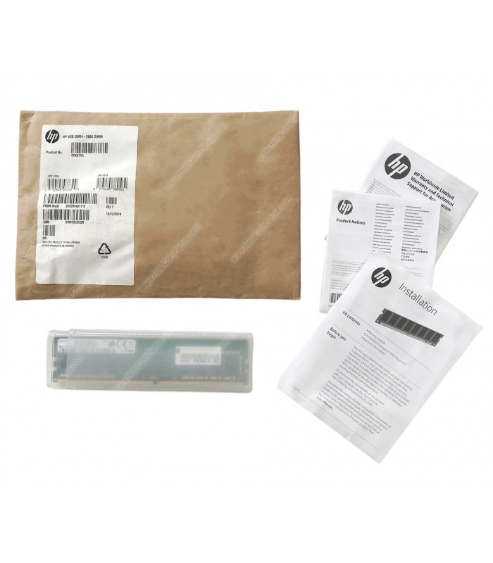MEMORIA HP 8GB DDR4 2666MHz UDIMM Non-ECC CL19 PC 1.2V 288PIN M378A1K43DB2-CTD 3TK87AA 933276-001 ORIG.