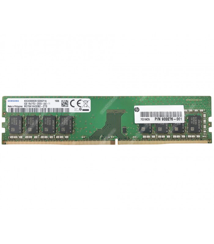 MEMORIA HP 8GB DDR4 2666MHz UDIMM Non-ECC CL19 PC 1.2V 288PIN M378A1K43DB2-CTD 3TK87AA 933276-001 ORIG.