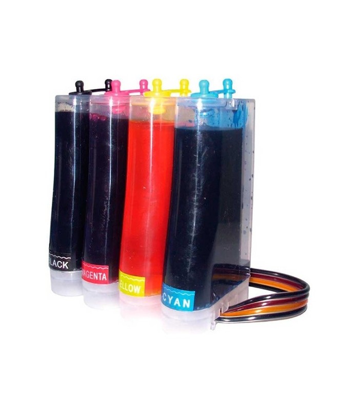 SISTEMA CONTINUO LLENO EPSON HP CANON LLENOS 4 COLORES