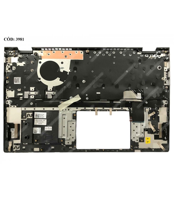 DELL ASSY W/KB W/PLMRST/ INSPIRON 15 5501 5502 5504 5505 SERIES SLV 0TTGCH BL LA ORIG.