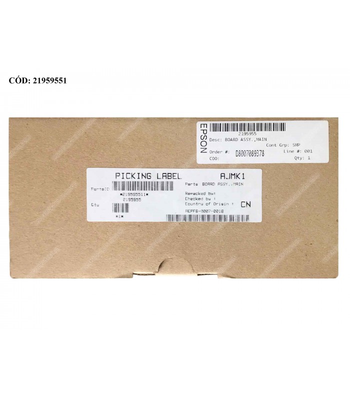 MBO EPSON BOARD ASSY MAIN L3110 L3111 L3115 L3116 L3118 L3119 REF. 200 2195955 ORIG.