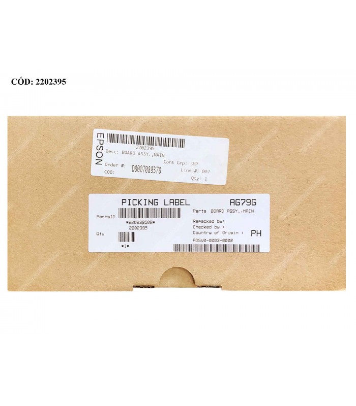 MBO EPSON BOARD ASSY MAIN L5190 L5186 L5196 L5198 ET-4700 REF. 200 2202395 ORIG.