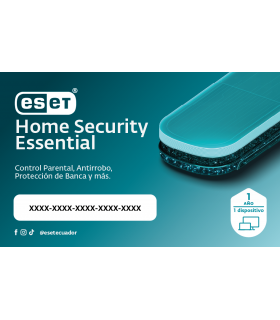 ESET HOME SECURITY ESSENTIAL V.19 2026 1AÑO 1PC (RASPADITA).