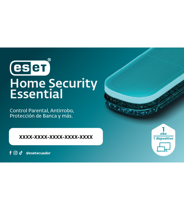 ESET HOME SECURITY ESSENTIAL V.19 2026 1AÑO 1PC (RASPADITA).