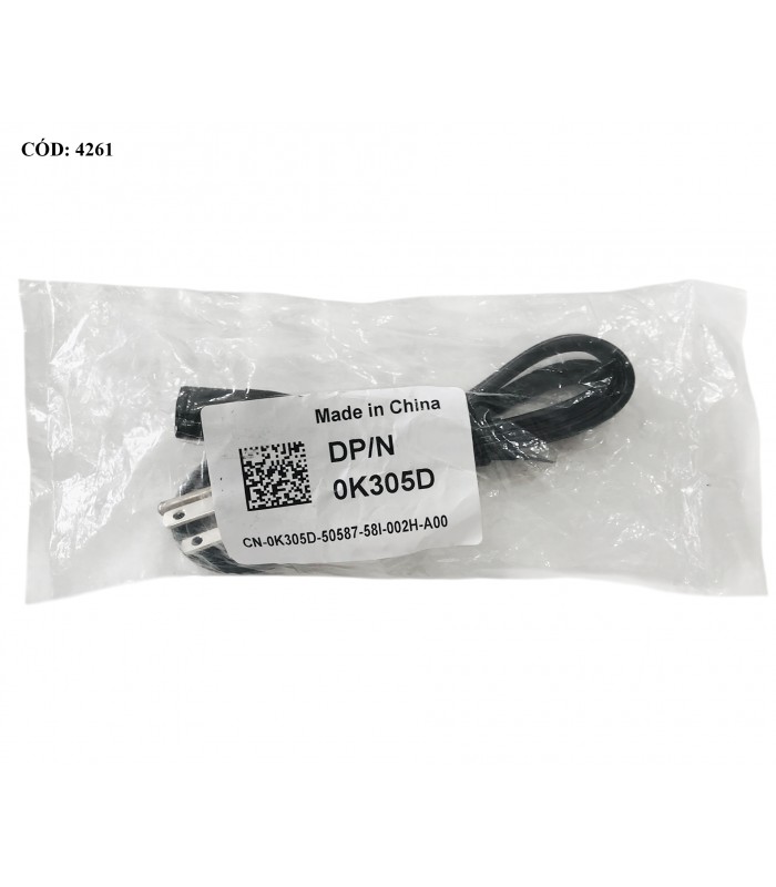 AC POWER CORD DELL 3FT/0.91M 125-240V~ 10A US 3PRONG PC 0K305D ORIG.