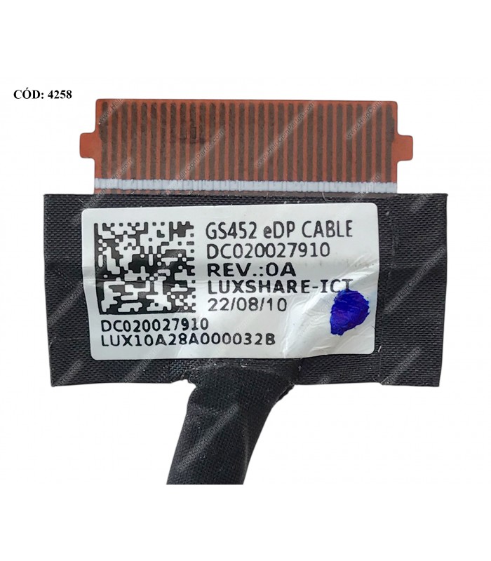 FLEX LCD LENOVO IP 3-14IIL05 3-14ADA05 3-14ARE05 3-14SARE 3-14SIIL (2020) V14 G1-IML SERIES EDP 30PIN DC020027910 GS452 ORIG.
