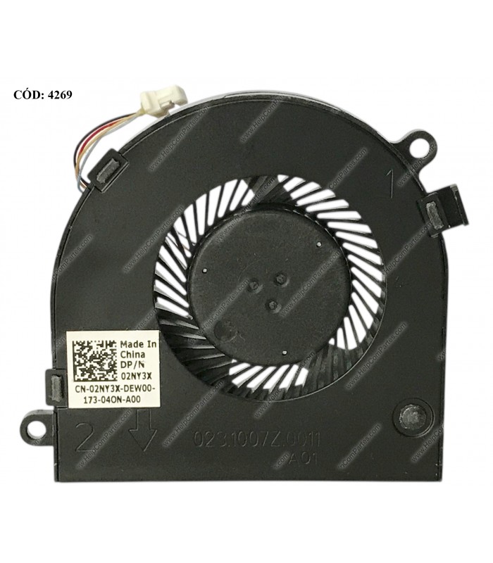 VENTI. DELL LATITUDE 13 3380 CHROMEBOOK 13 3380 SERIES 05V 4PIN 023.1007Z.0011 02NY3X ORIG.