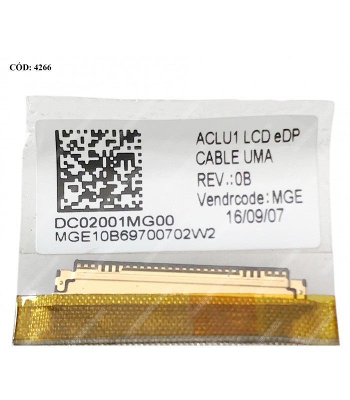 FLEX LCD LENOVO G40-30 G40-45 G40-80 G40-70 G41-35 Z40-70 Z40-75 SERIES (V.2)UMA EDP 30PIN DC02001MG00 ACLU1 ORIG. (SN)